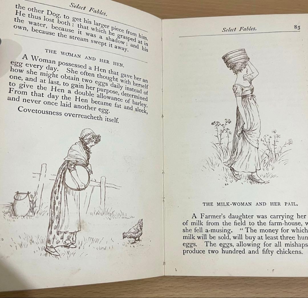 NO.323 古書 アンティーク洋書 ケイト グリーナウェイ 絵本 ビクトリア