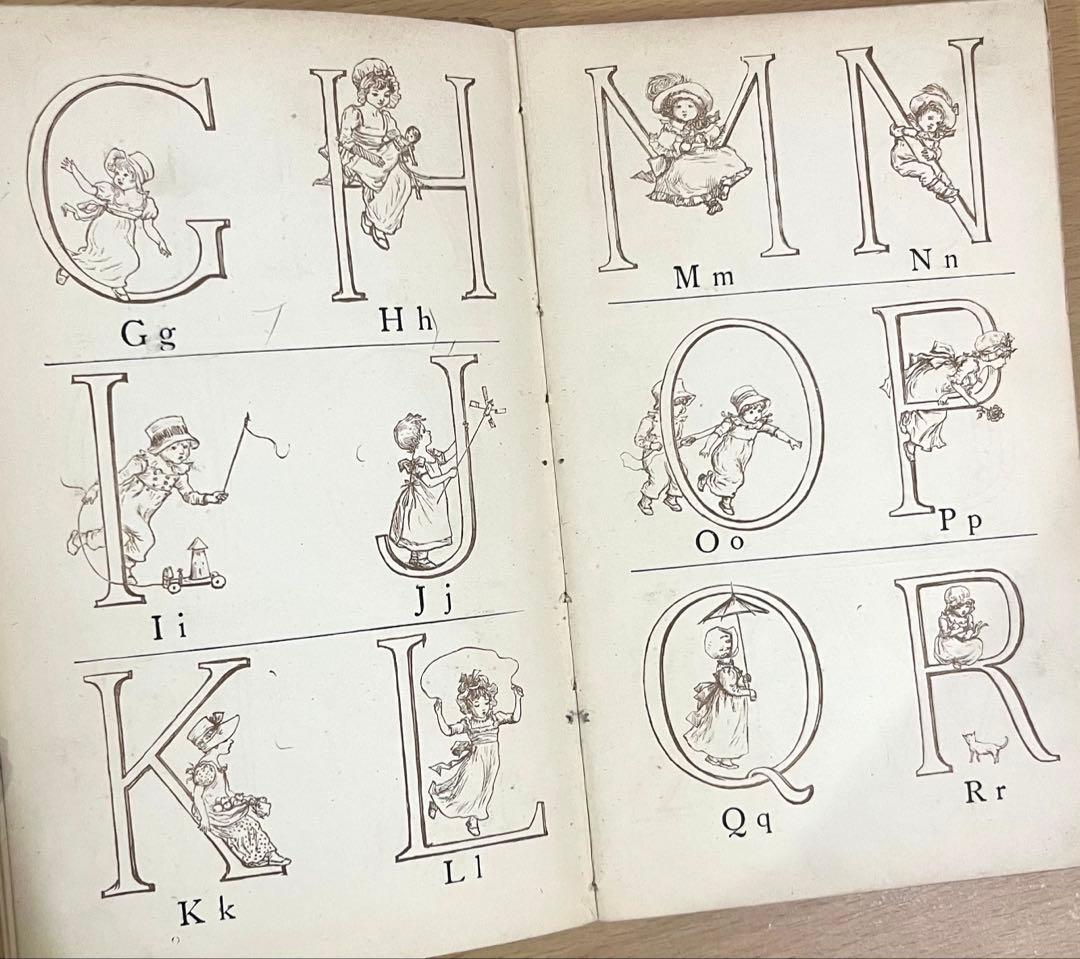 NO.323 古書 アンティーク洋書 ケイト グリーナウェイ 絵本 ビクトリア