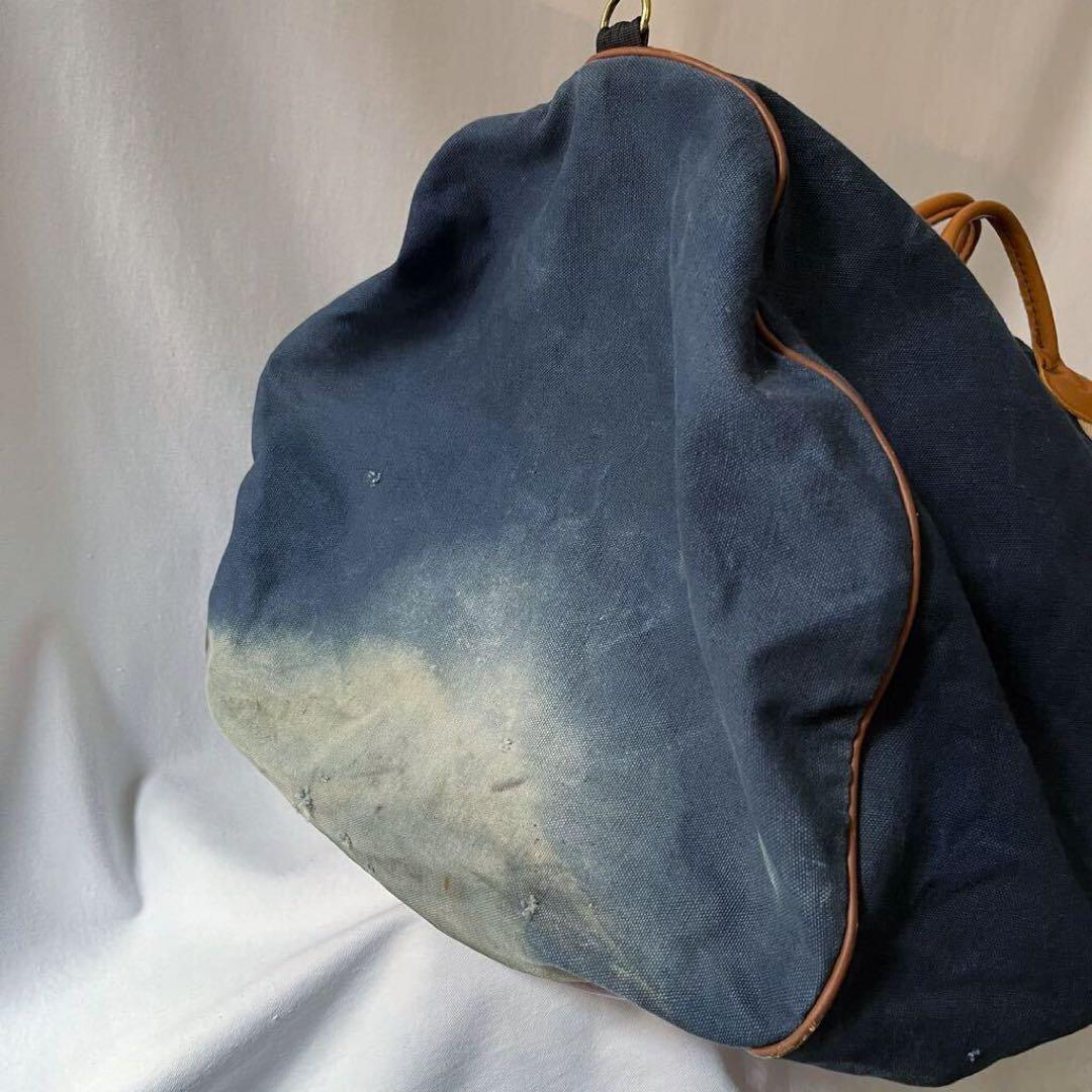 80s LL Bean レザーハンドル キャンバス ボストンバッグ ビンテージ