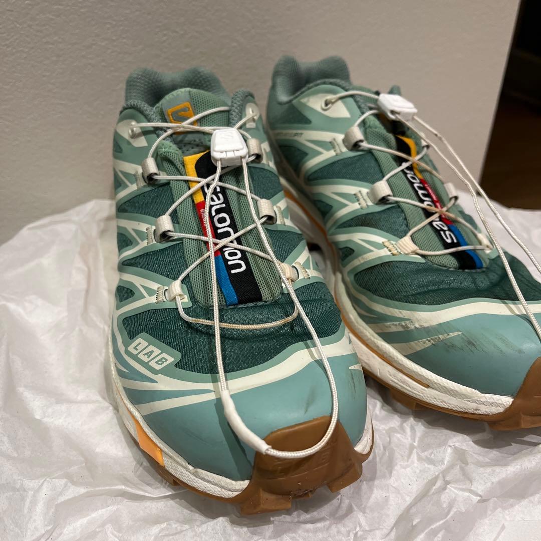 【専用品】SALOMON トレイルランニングシューズ グリーン