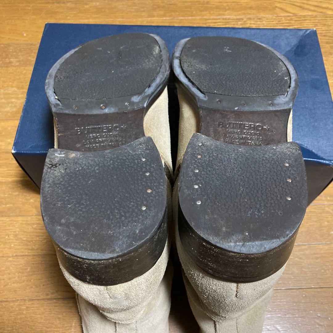 ブッテロ　スエードブーツ　サイズ　42 ジッパー