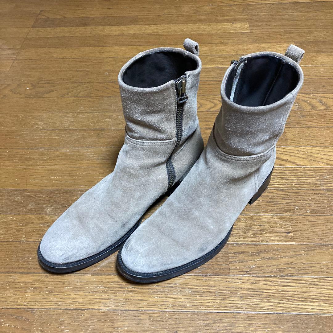 ブッテロ　スエードブーツ　サイズ　42 ジッパー