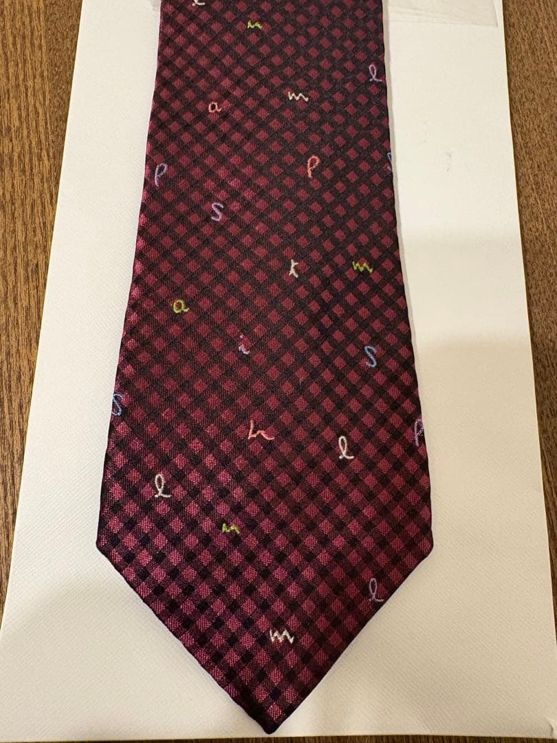 Paul Smith ネクタイ ワインレッド チェック