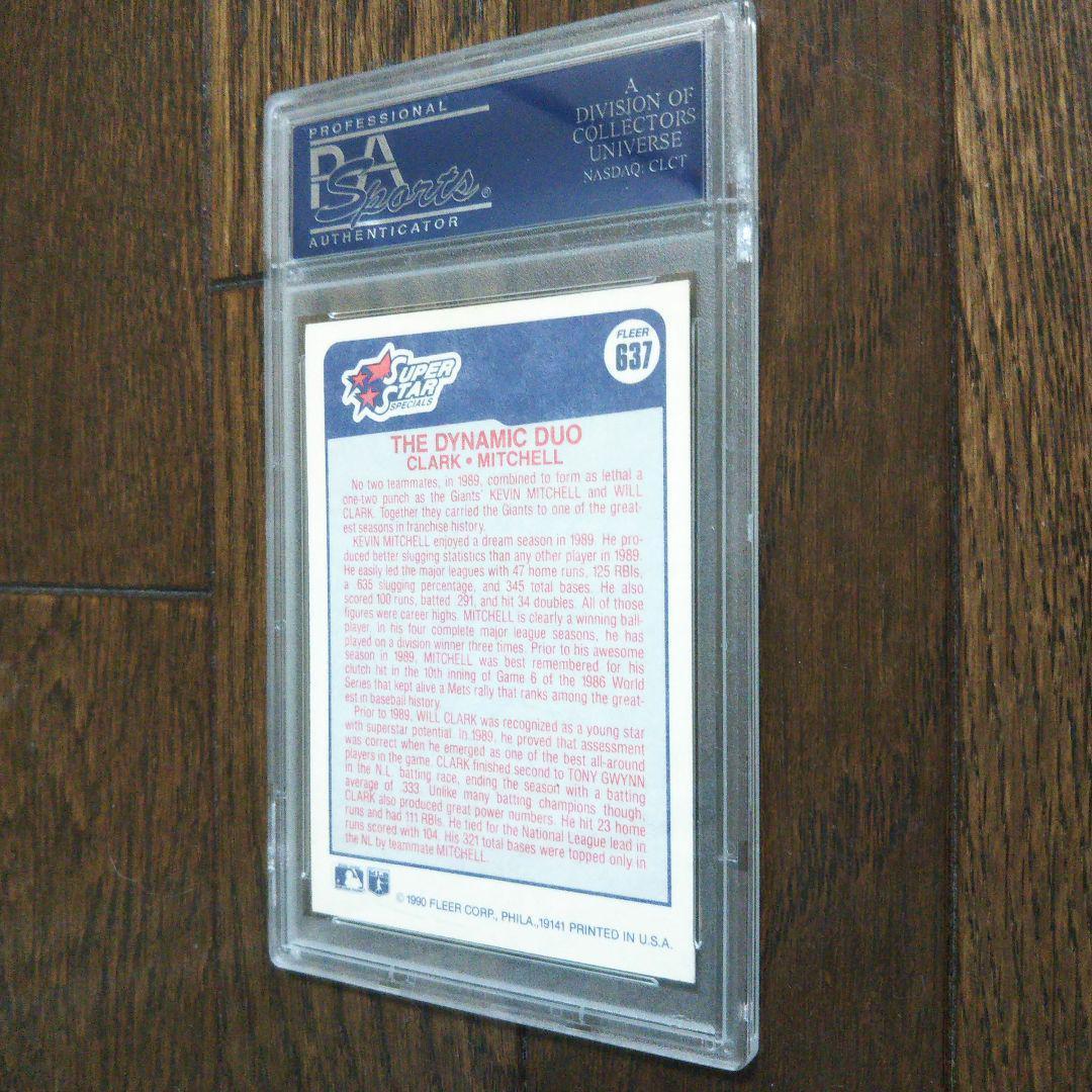 【PSA鑑定付き直筆サイン】1990 FLEER Ｗ．クラーク／Ｋ．ミッチェル