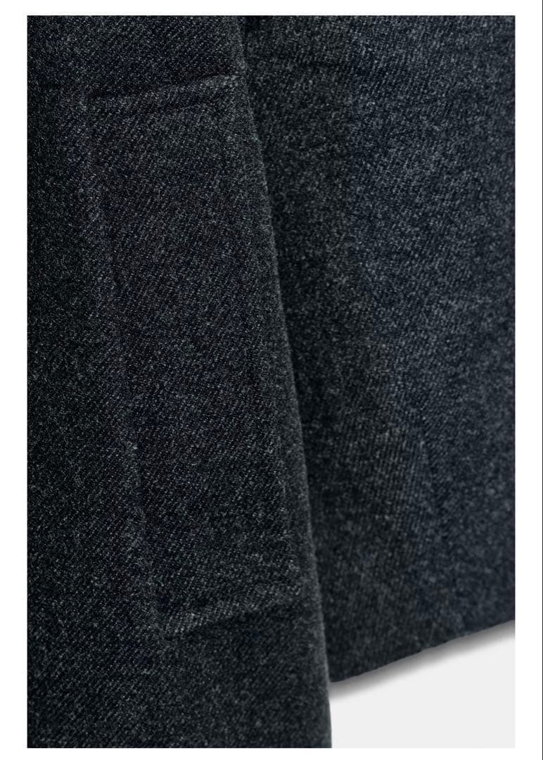 ZARA ソフトハイネックベルトコート　L