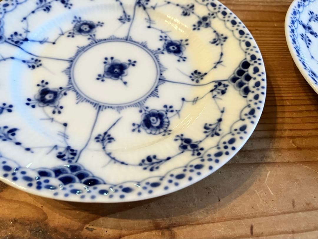 ロイヤルコペンハーゲン　ブルーフルーテッドハーフレース　14.5プレート×5