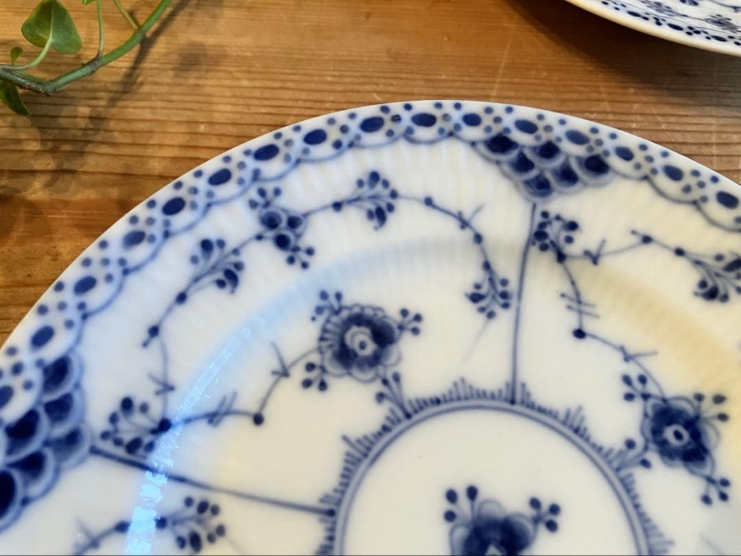 ロイヤルコペンハーゲン　ブルーフルーテッドハーフレース　14.5プレート×5