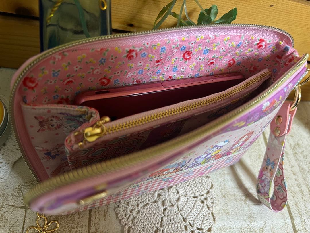 よーぽん様　ジョリーフルール L字ポーチ スマート長財布 小財布ベア