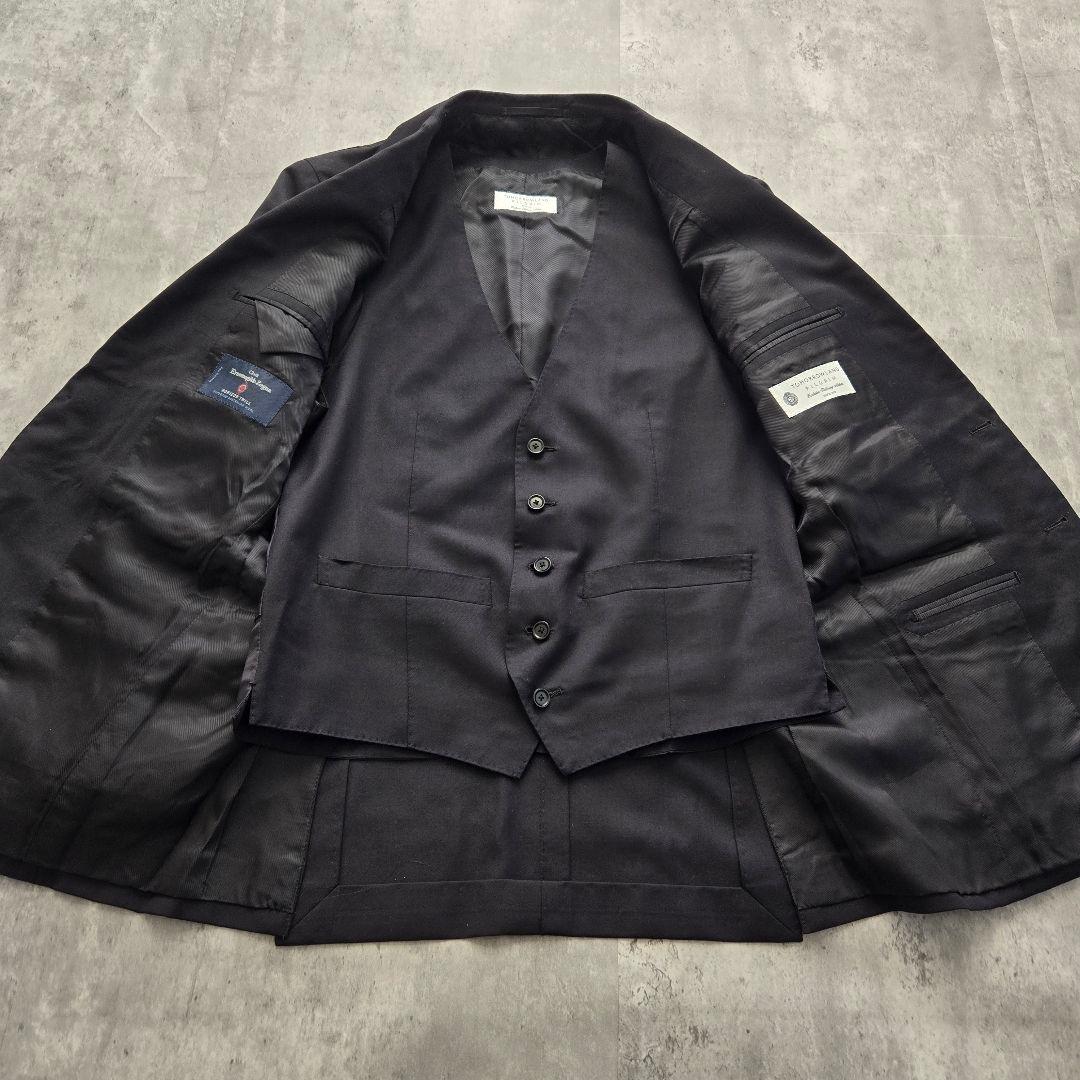 美品 トゥモローランド ピルグリム ゼニアの3ピーススーツ ブラック