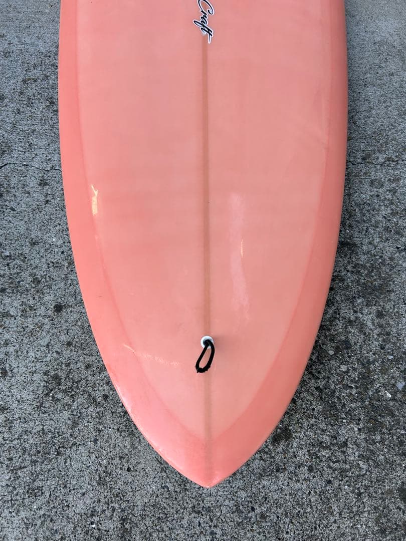 CRAFT 9'2\" ロングボード 字原三喜男シェイプ クラフト 茅ヶ崎 ピンク