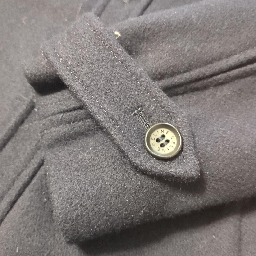 CELINE フード付きウールコート 120