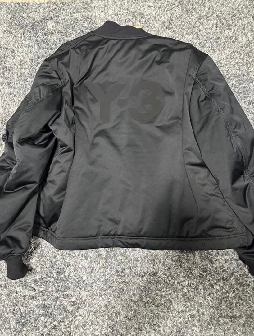 美品 Y-3ワイスリー バックロゴ ボンバージャケット ma1