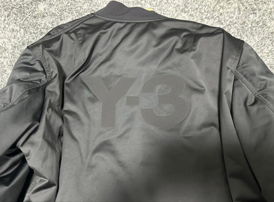 美品 Y-3ワイスリー バックロゴ ボンバージャケット ma1