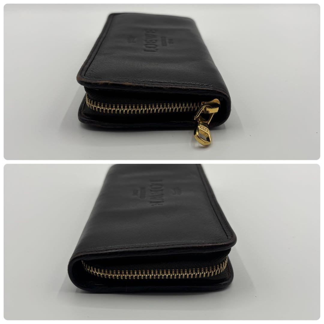 LOEWE ロエベ ヘリテージ ラウンドファスナー 長財布 ロゴ型押し レザー