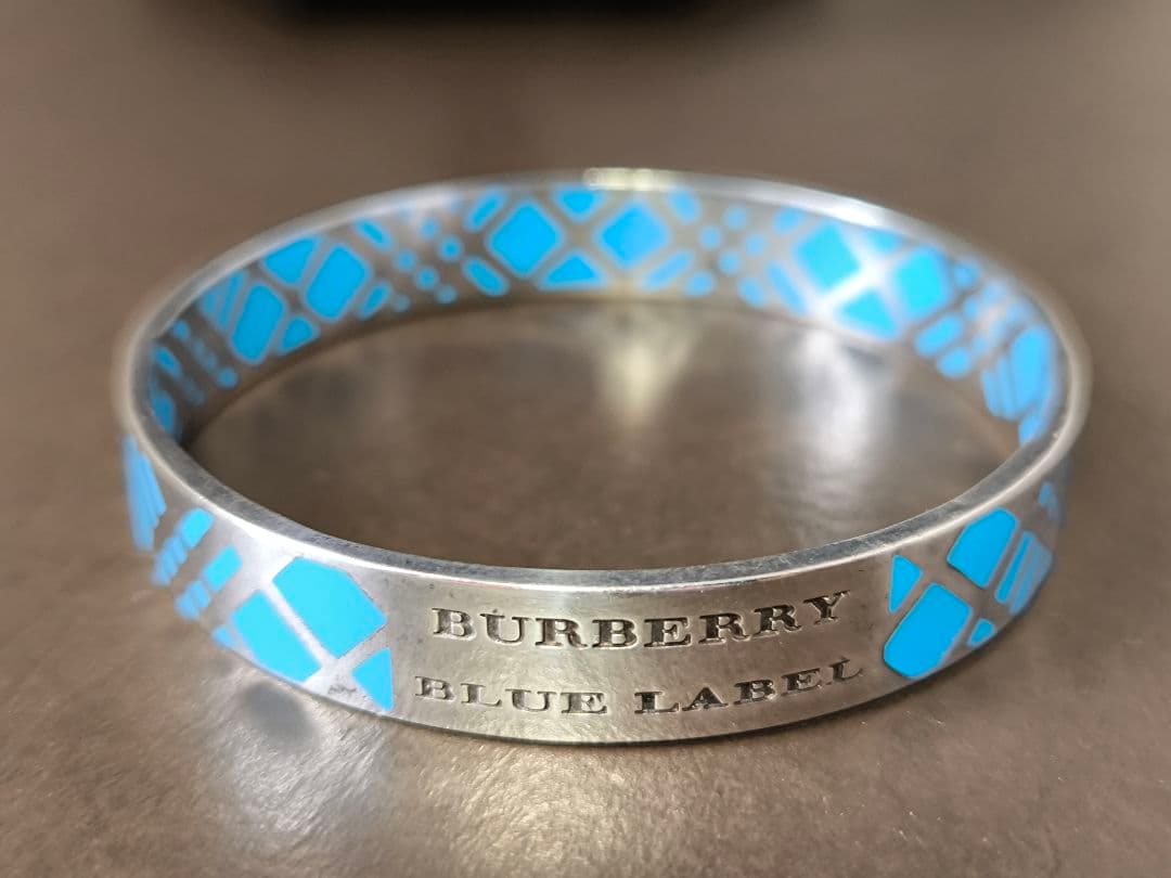 BURBERRY バーバリー ブルーレーベル ブレスレット バングル シルバー