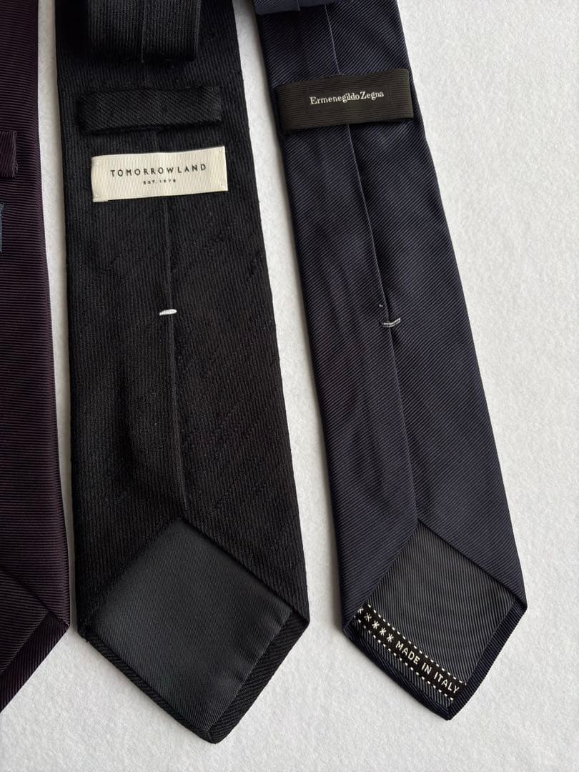 〔セット販売〕 ゼニア ステファノビジ ビームスエフ ネクタイ ソリッドタイ