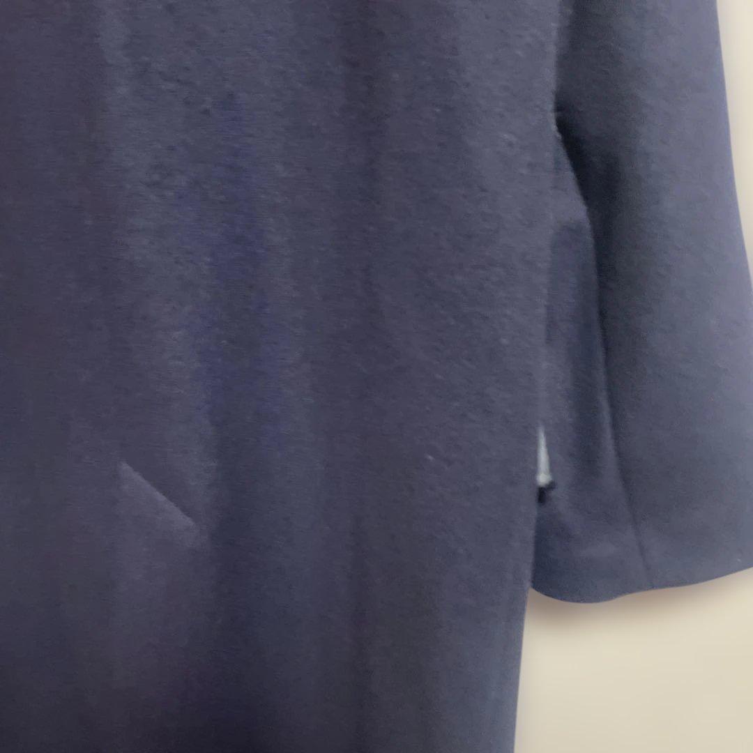 OT1FRAMEWORK ネイビーダブルブレストチェスターコート36