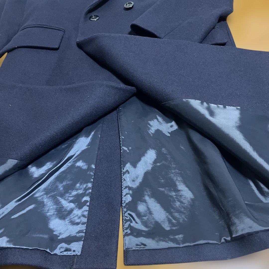 OT1FRAMEWORK ネイビーダブルブレストチェスターコート36