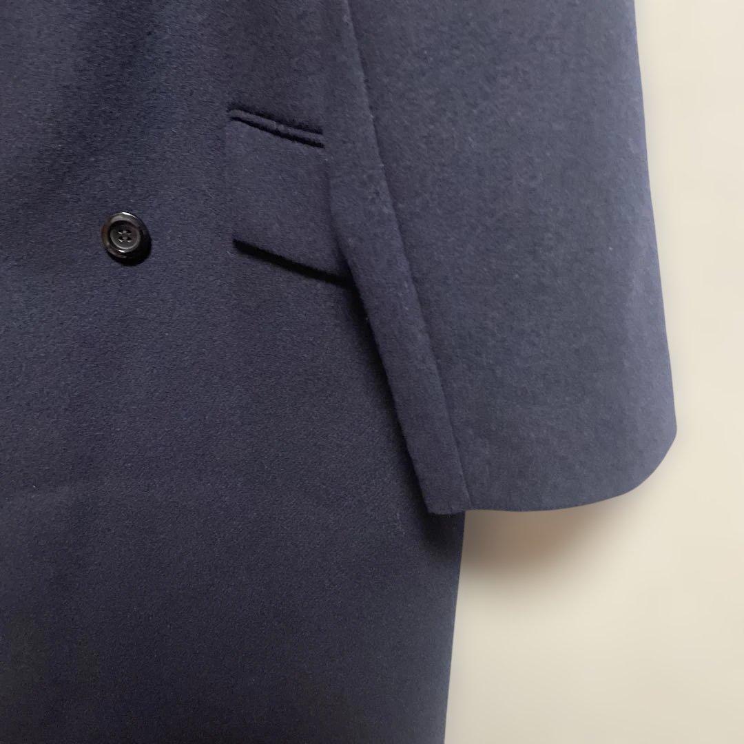 OT1FRAMEWORK ネイビーダブルブレストチェスターコート36