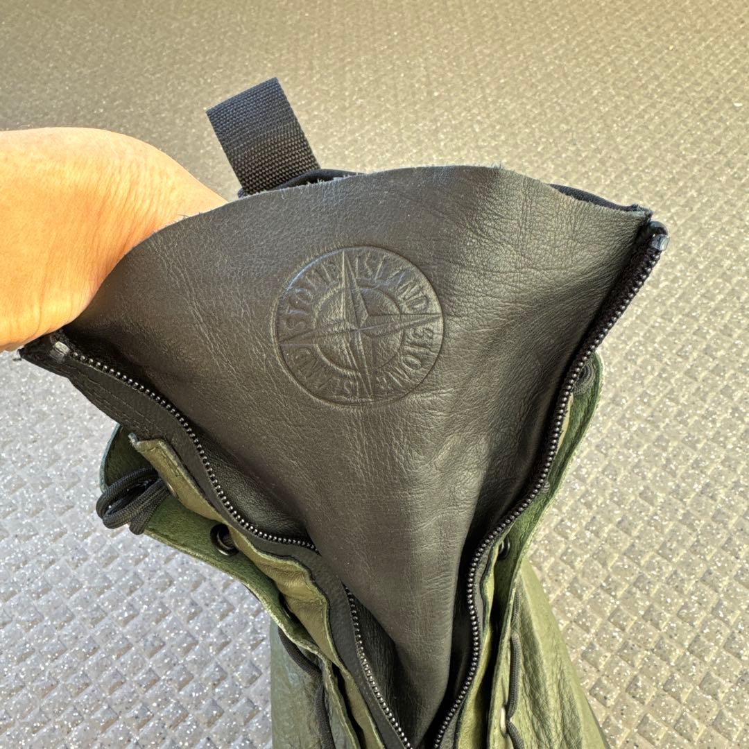 STONE ブーツ センタージッパ カーキ サイズ43