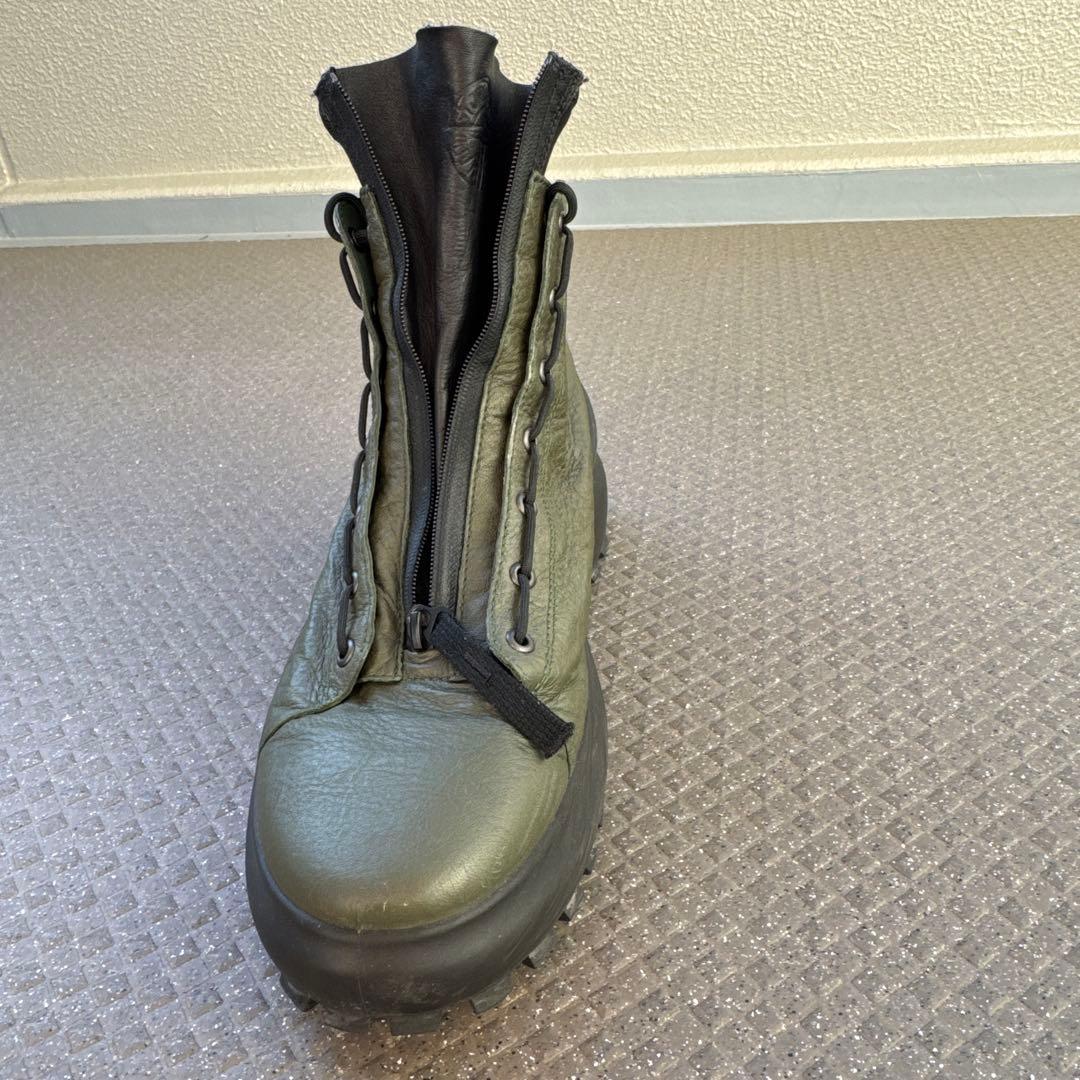 STONE ブーツ センタージッパ カーキ サイズ43