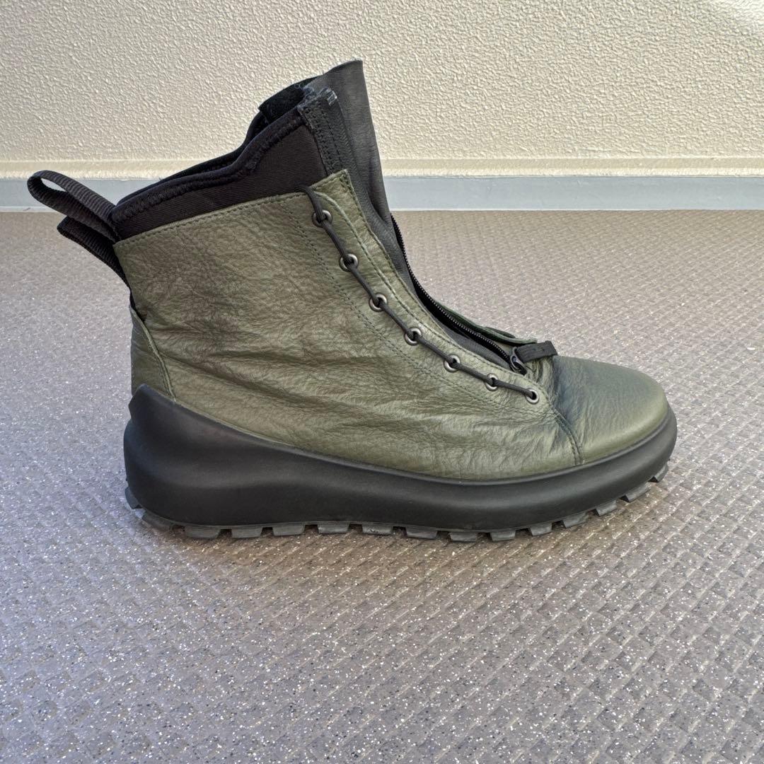 STONE ブーツ センタージッパ カーキ サイズ43
