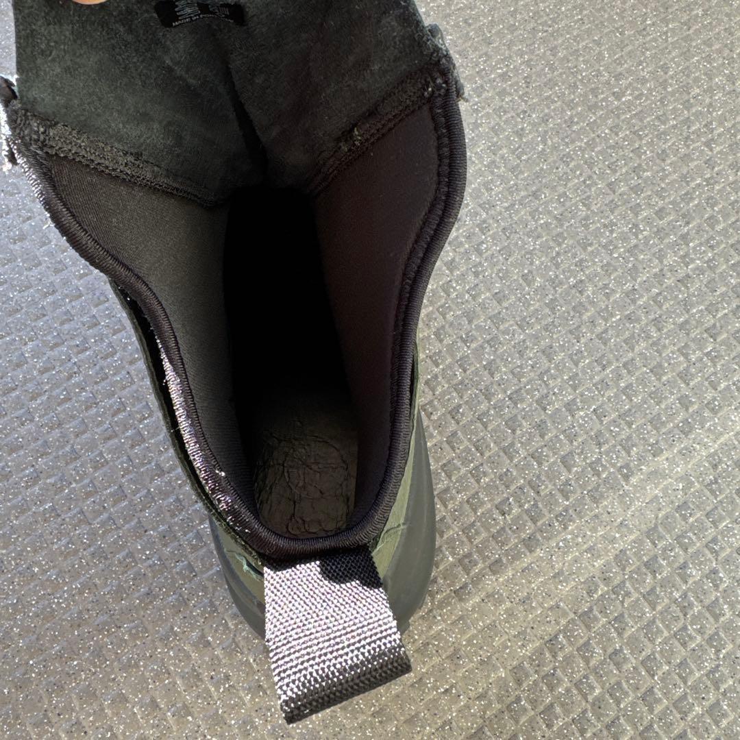 STONE ブーツ センタージッパ カーキ サイズ43