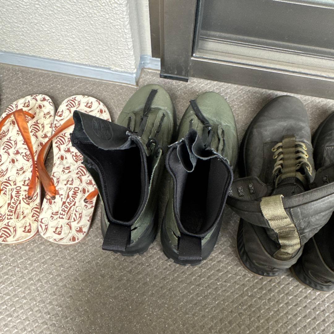 STONE ブーツ センタージッパ カーキ サイズ43