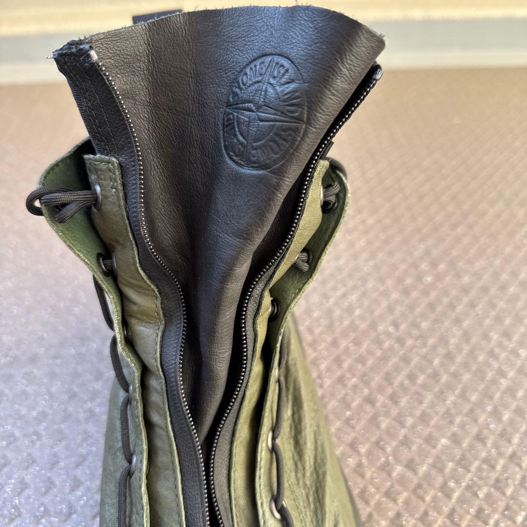 STONE ブーツ センタージッパ カーキ サイズ43