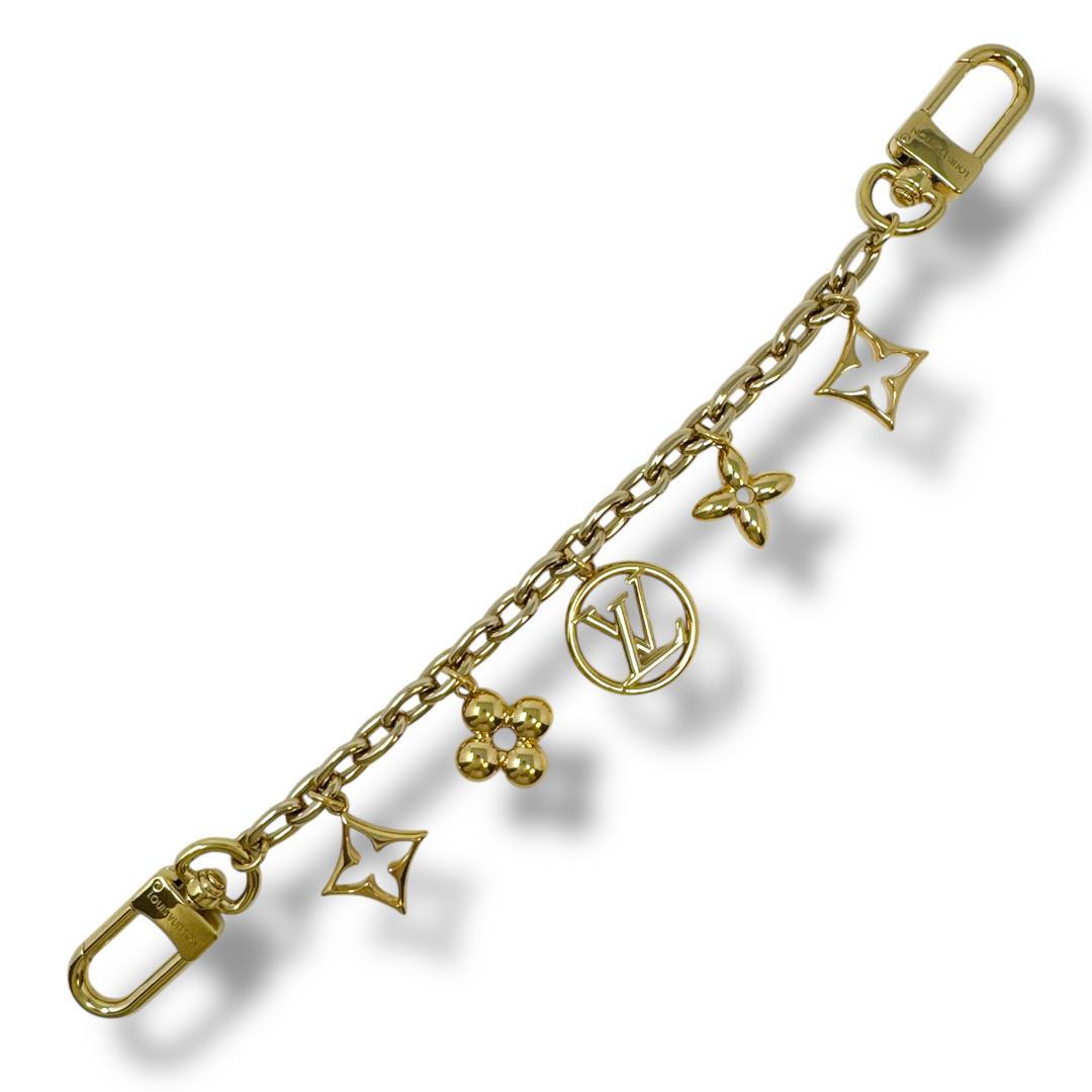 ルイヴィトン チャーム M00997 金 ビジューサックチェーンブルーミング