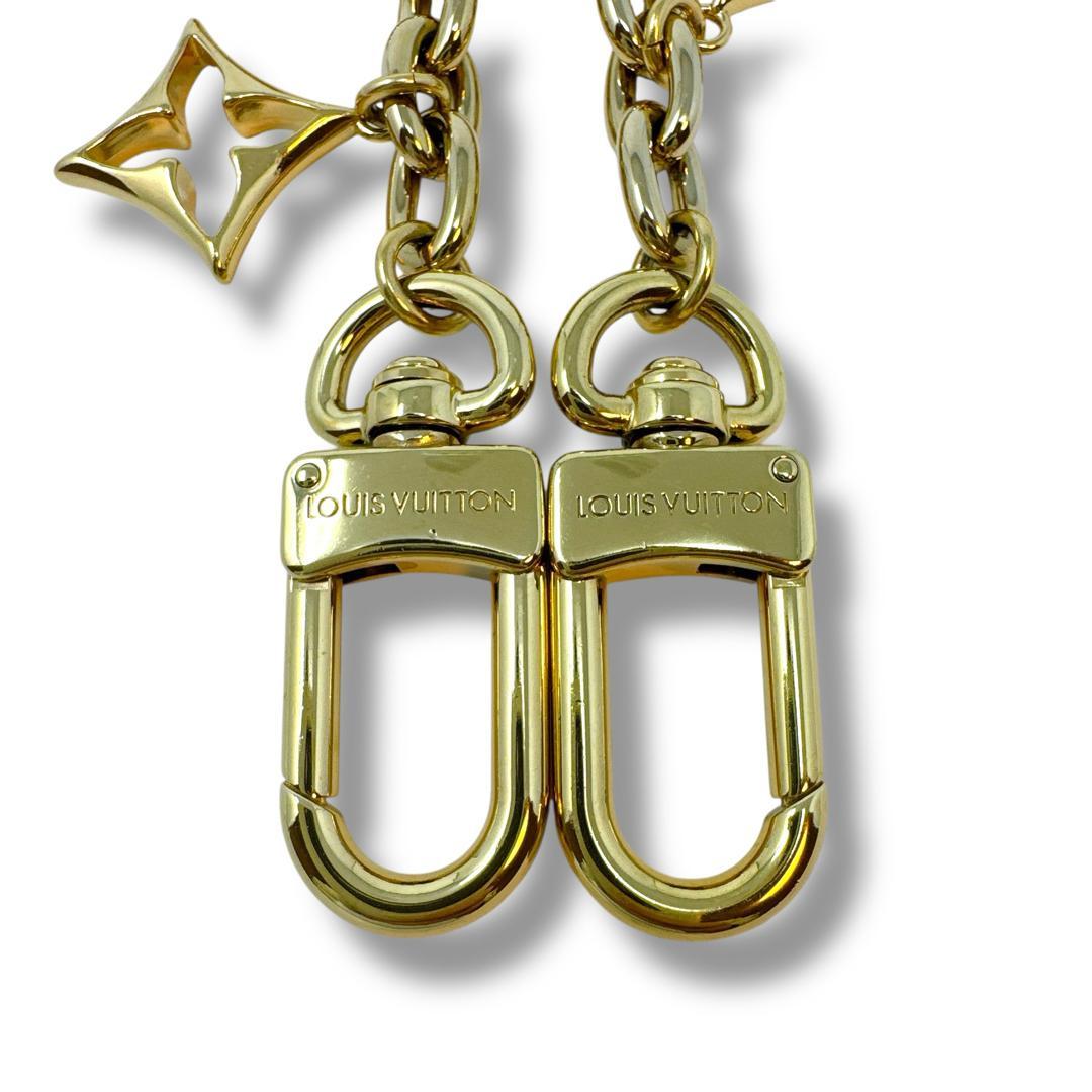 ルイヴィトン チャーム M00997 金 ビジューサックチェーンブルーミング