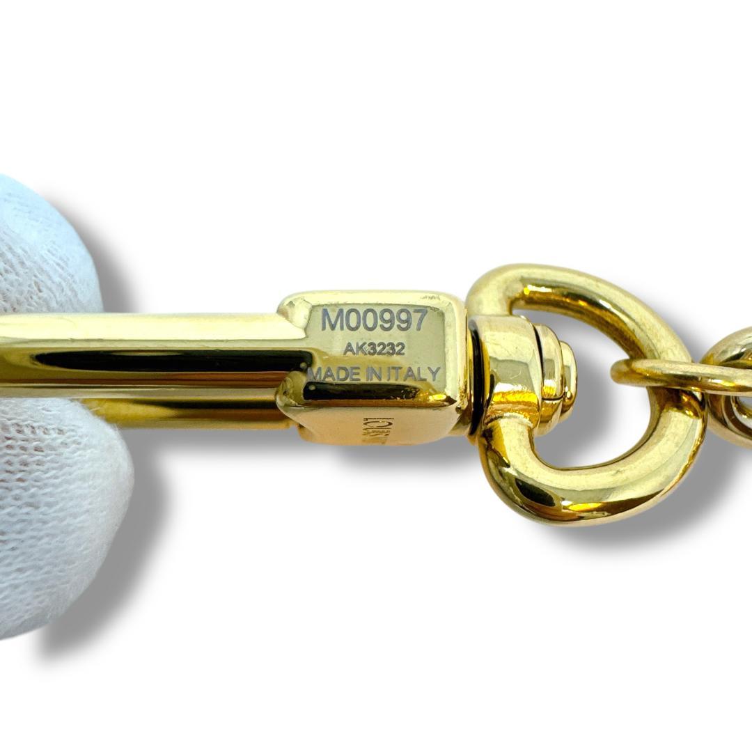 ルイヴィトン チャーム M00997 金 ビジューサックチェーンブルーミング