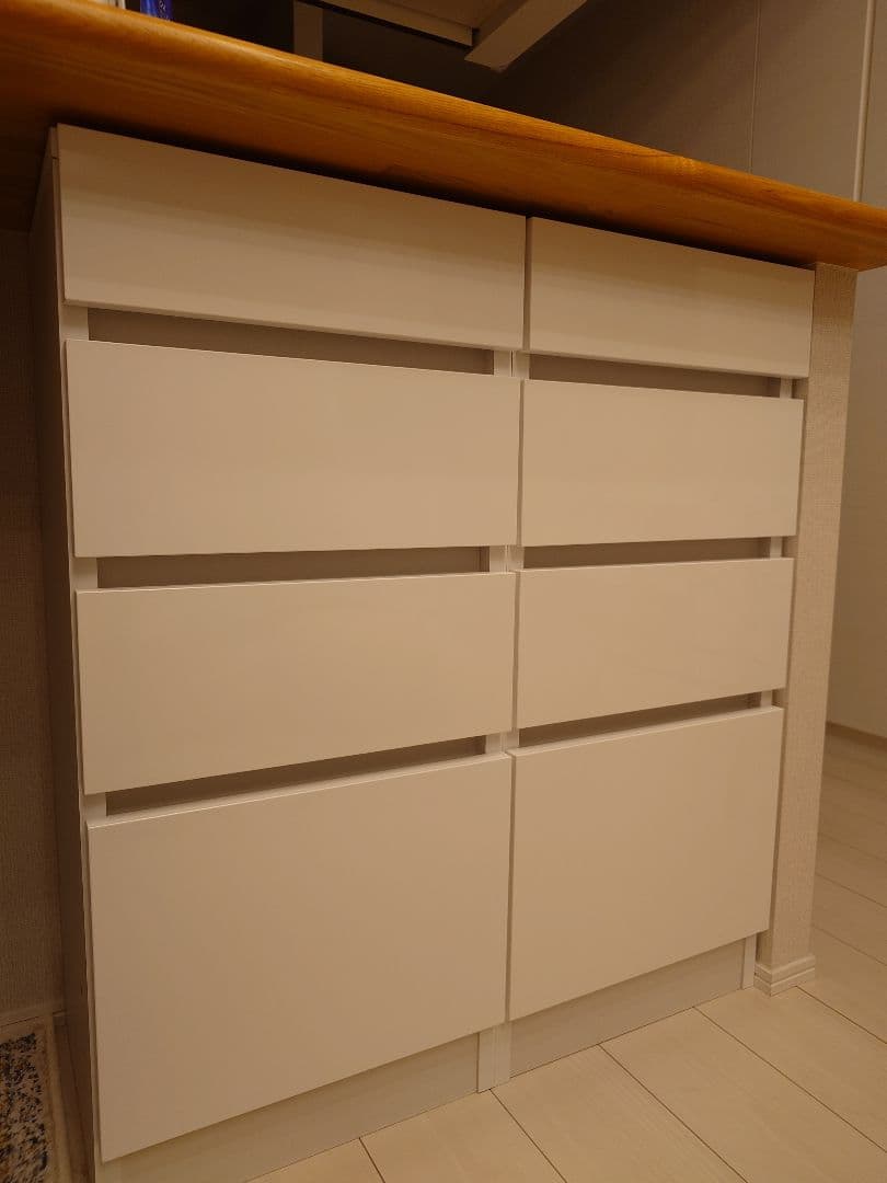 【rose】カウンター下収納棚引き出し4段 幅40cm #1