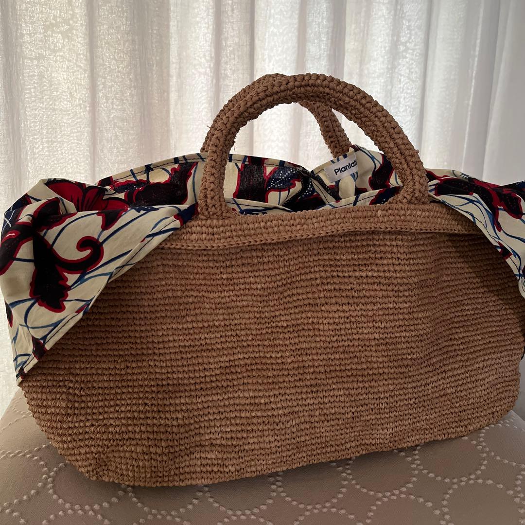 【美品】Plantation かごバッグ ベージュ ナチュラル