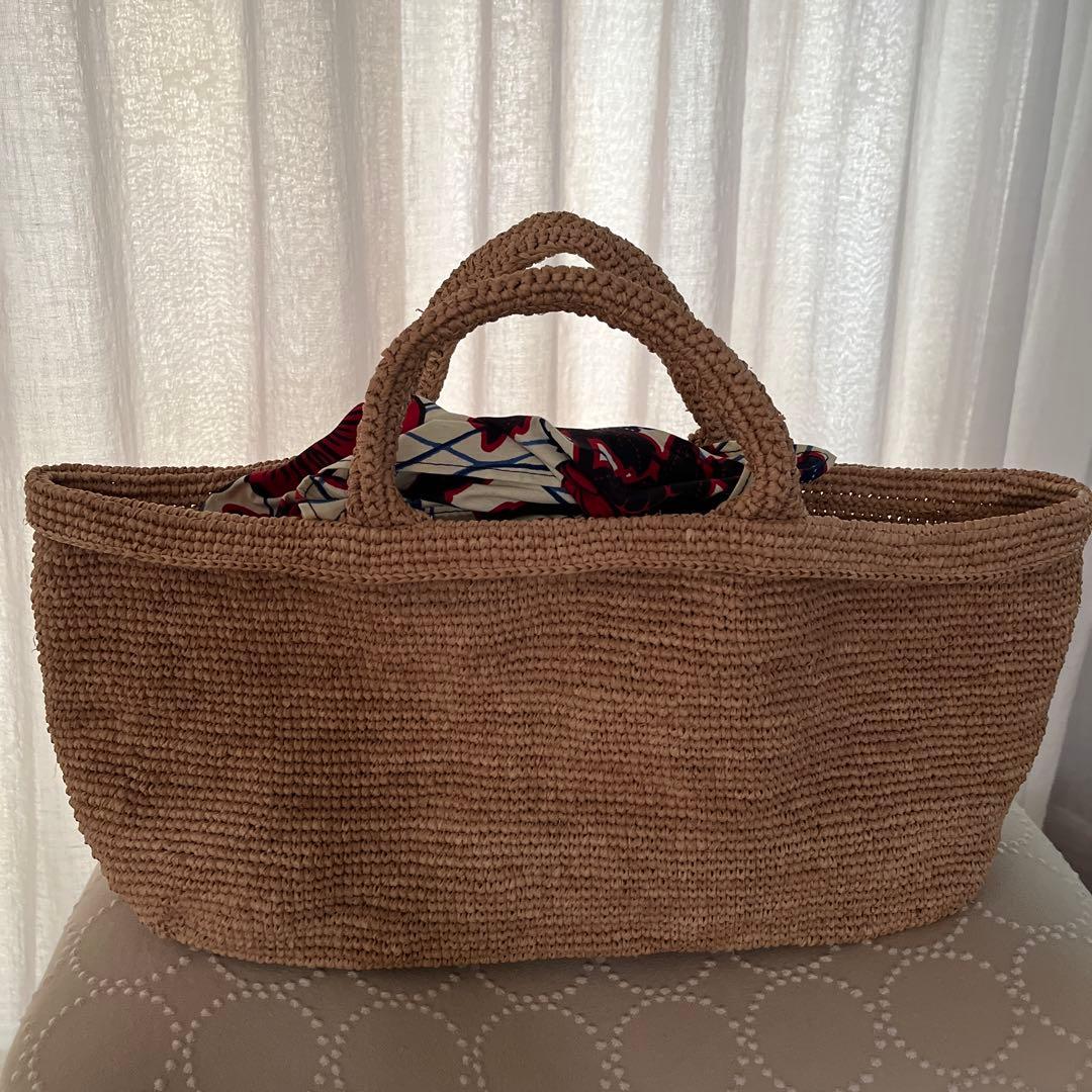 【美品】Plantation かごバッグ ベージュ ナチュラル