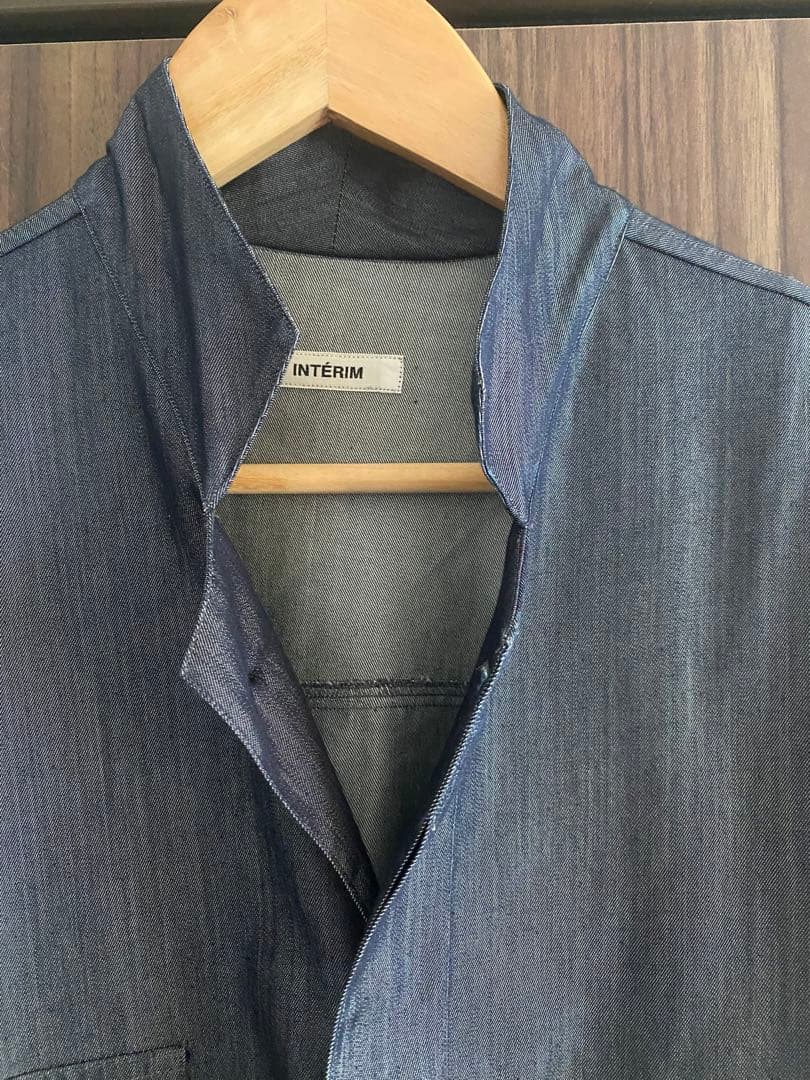 INTERIM ハイパービッグシルクデニムサファリシャツ　サイズ5 美品