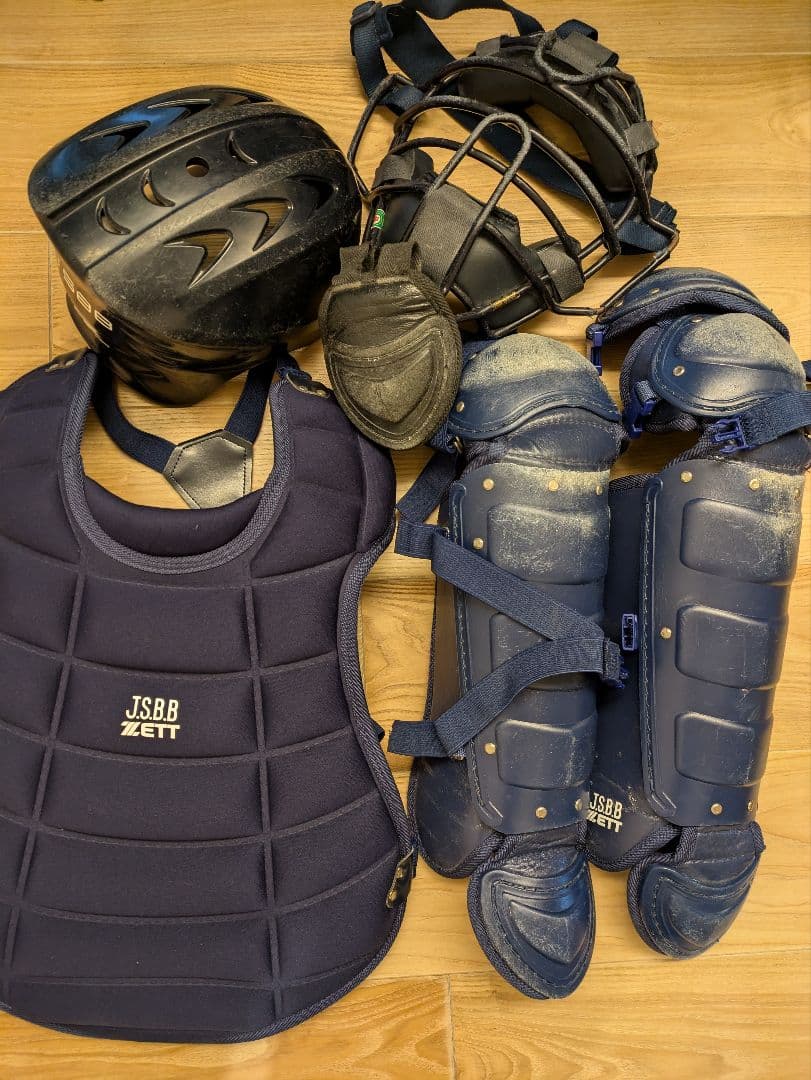 Mizuno・Zett キャッチャー用具セット【少年軟式野球用】