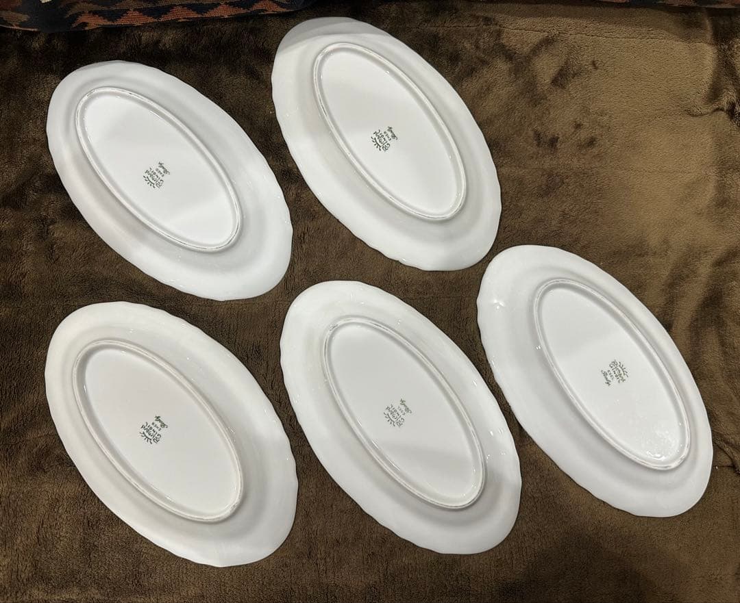 リチャードジノリ　ローズブルー　オーバル　5p