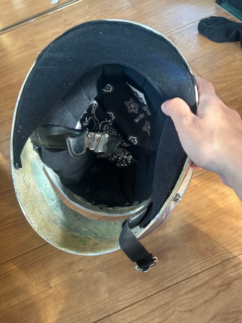 フルフェイスヘルメット ホワイト/ブルー