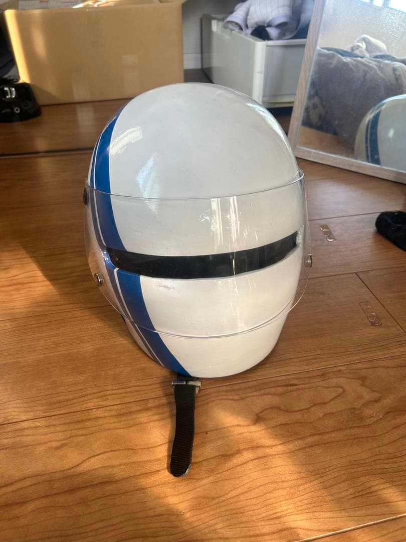 フルフェイスヘルメット ホワイト/ブルー