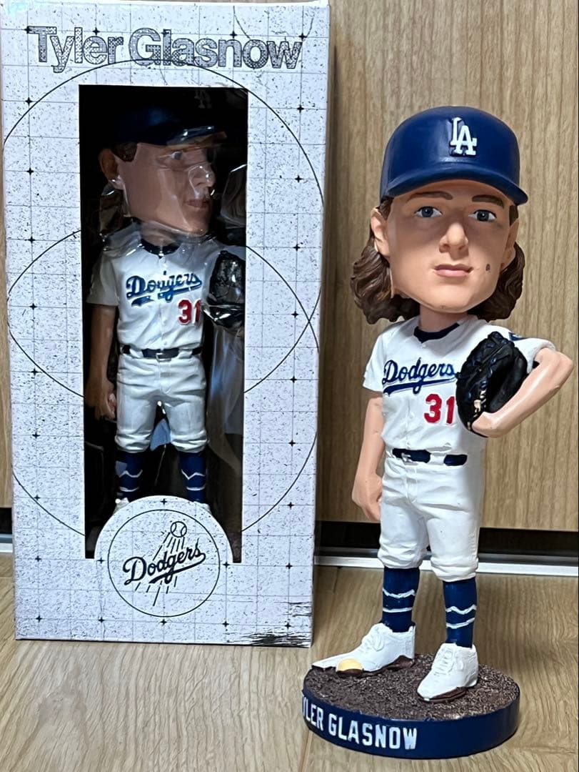 《新品未開封》◾️Dodgers／グラスノー　ボブルヘッド　現地観戦　来場者記念