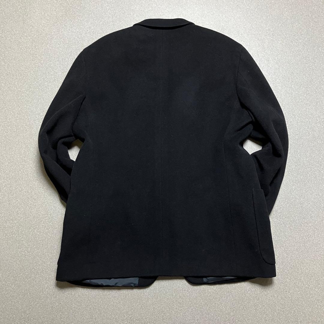 【美品✨カシミヤ混 XL】カルバンクライン チェスターコート ラムウール 黒