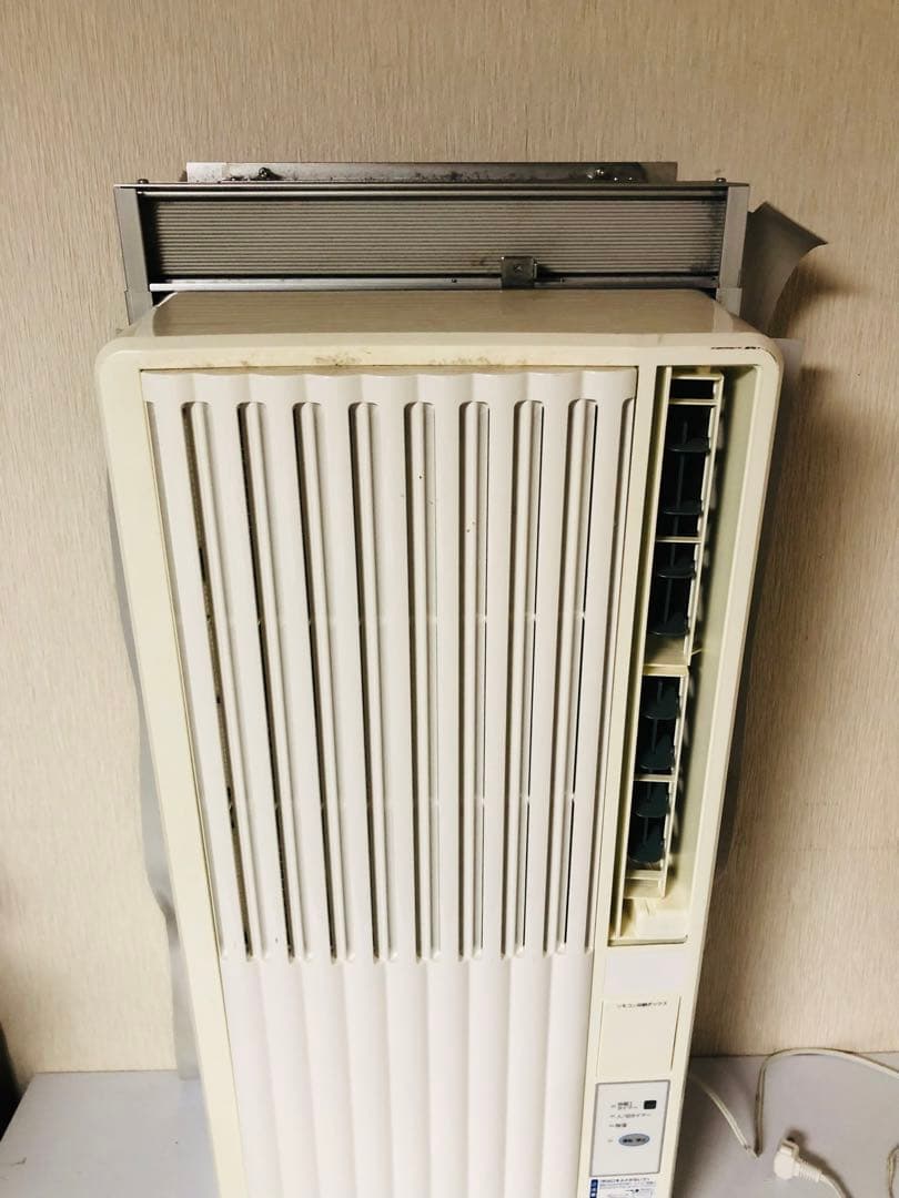 【窓用エアコン】 ウインドエアコン KAW-1837 リモコン/窓枠付き