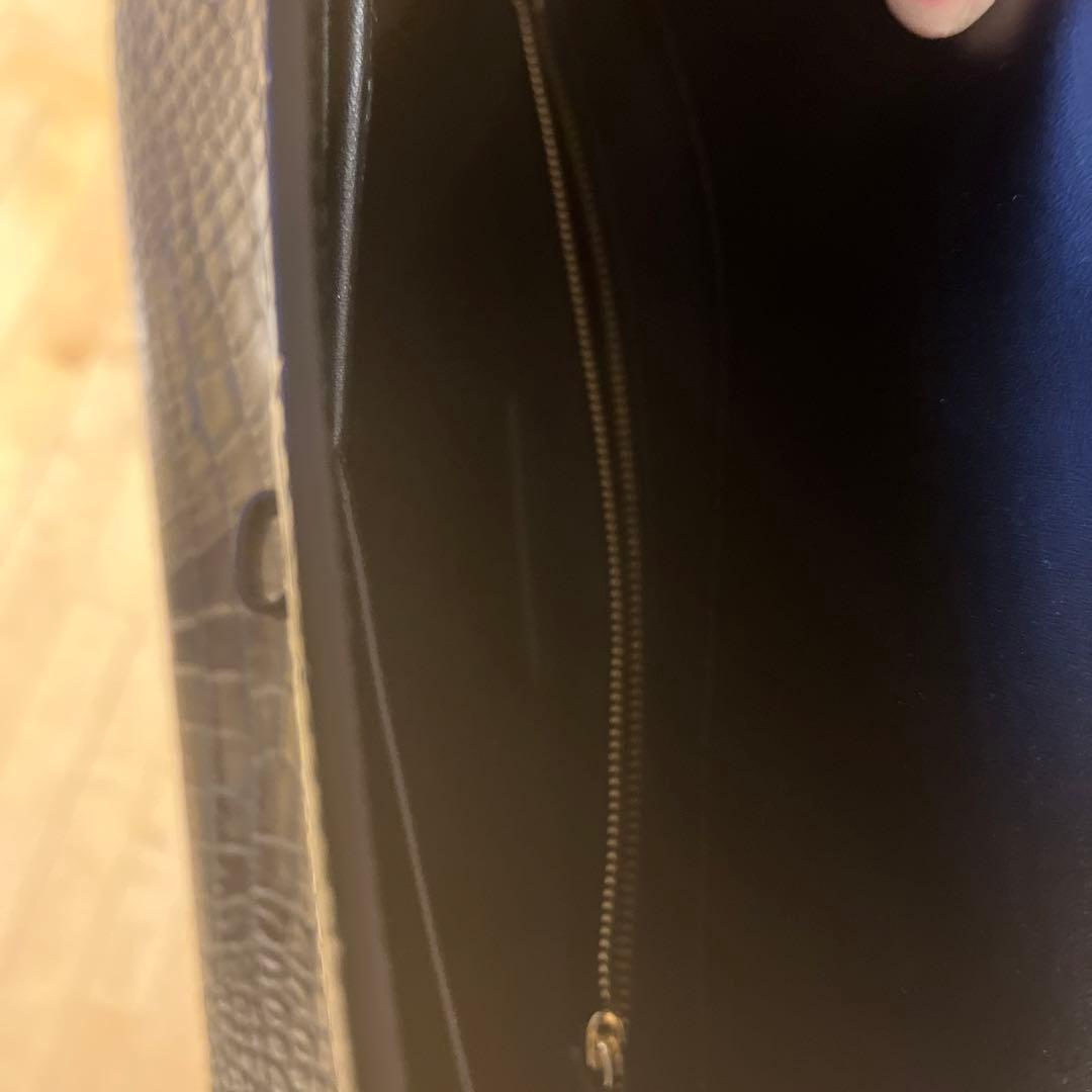 ☆美品スマイソン　クラッチバッグ　クロコ型押し