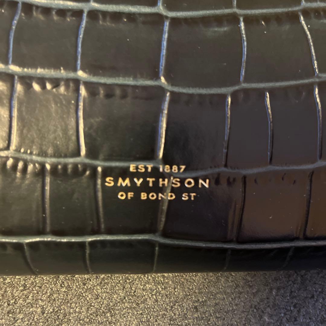 ☆美品スマイソン　クラッチバッグ　クロコ型押し