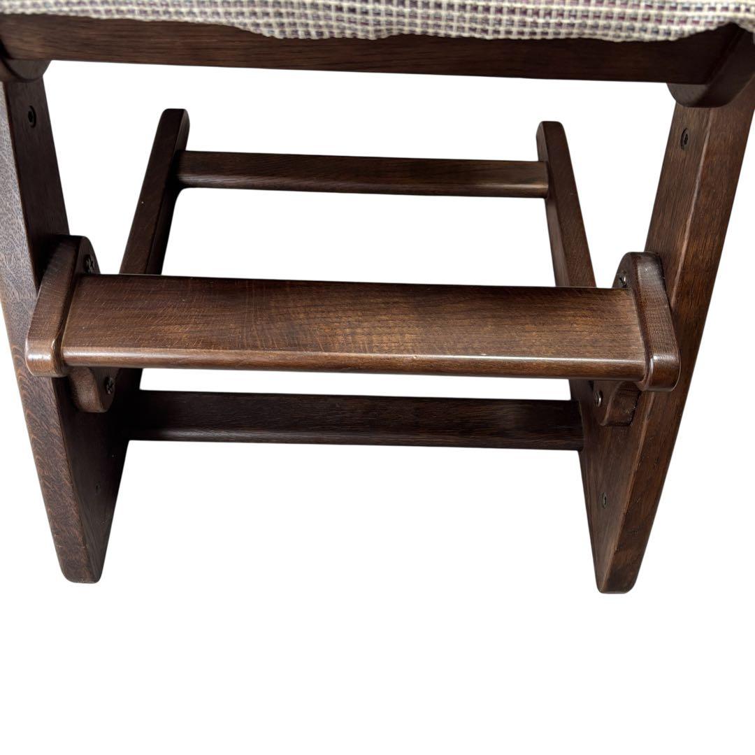 カリモク家具 デスクチェア CU1007 オーク材 学習椅子 高さ調節可