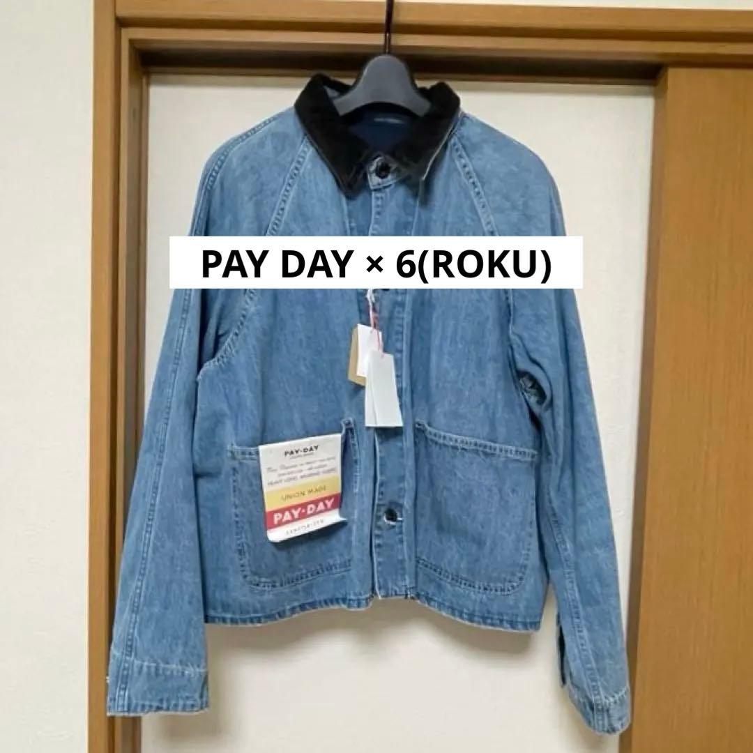 PAY DAY × 6(ROKU) SHORT COVERALLS DENIM