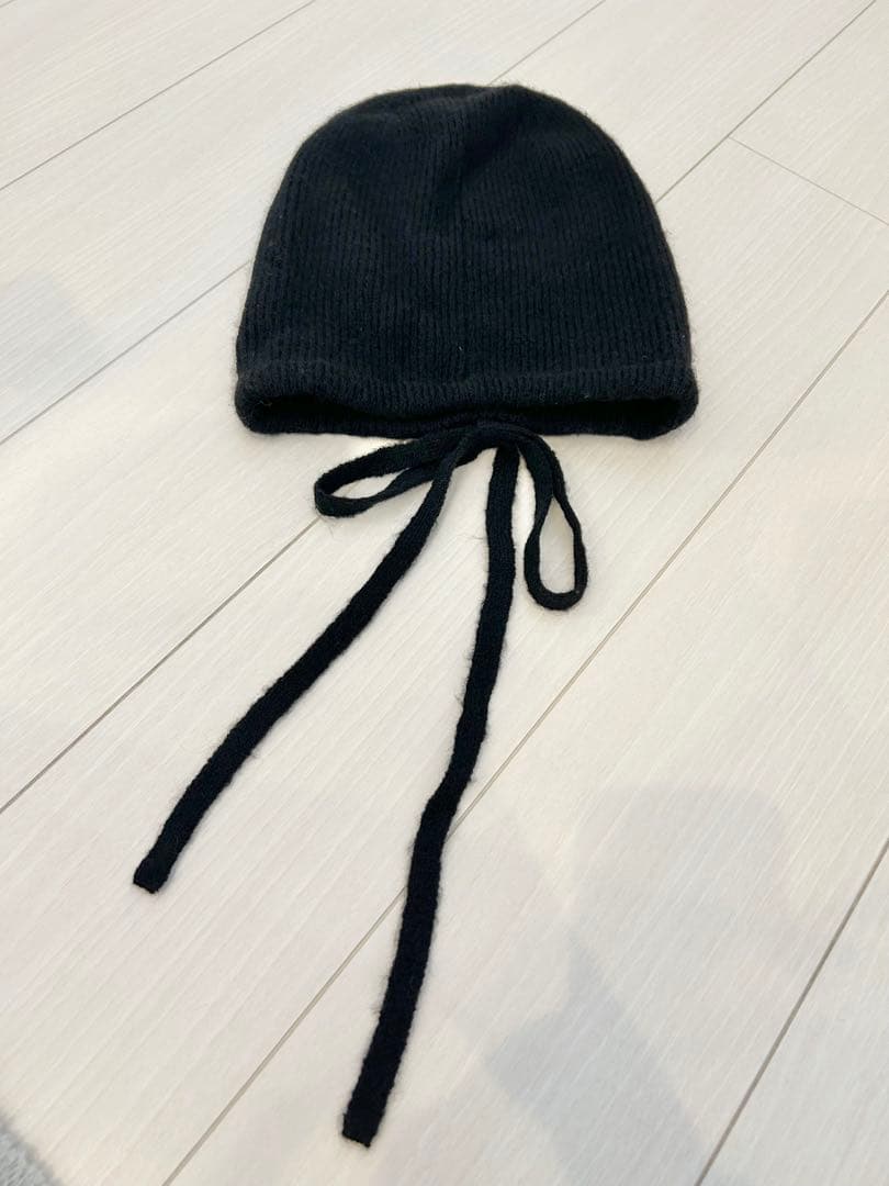 帽子 ROSARYMOON Bucktail Knit Beanie