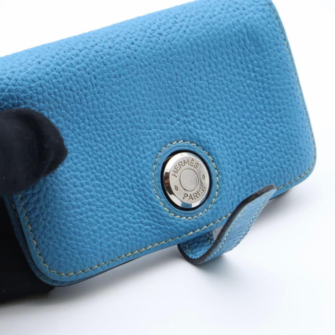 【極美品】HERMES ドゴン　ケース　小銭入れ　ブルージーン