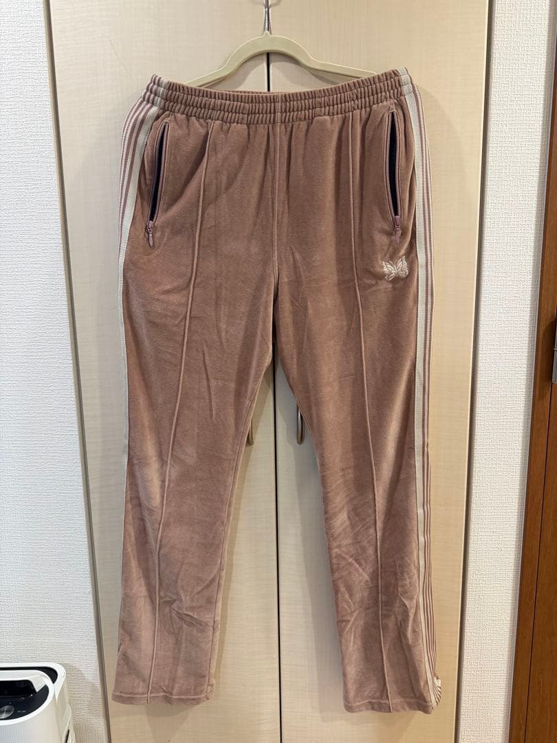 Needles ベージュ ストライプ ジャージ S